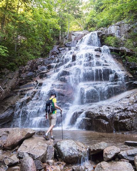 Falling Waters Trail in Franconia Notch, New Hampshire : hiking