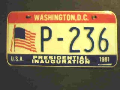 Washington D.C. - DBL License Plates