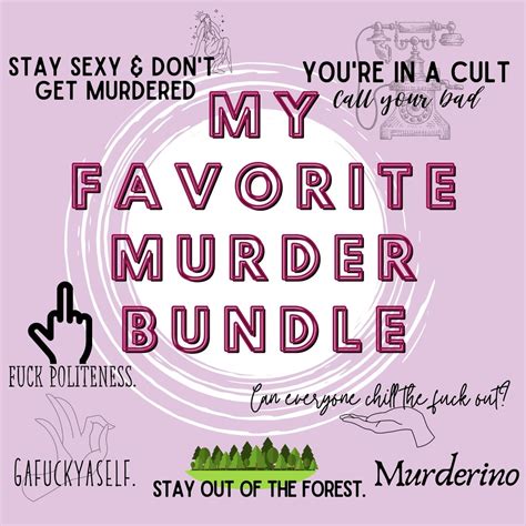 My Favorite Murder Quotes Bundle SVG PNG & JPG files | Etsy