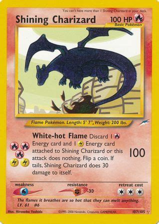 Shining Charizard (Triple Star) - 107/105 - Holo Unlimited - Neo Destiny Unlimited Singles - Pokemon