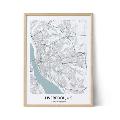 Liverpool Prabang Map Poster - Your City Map Art - Positive Prints