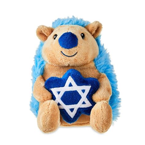 Hanukkah Blue Hedgehog Child's Plush Toy, 7 in, by Way to Celebrate ...