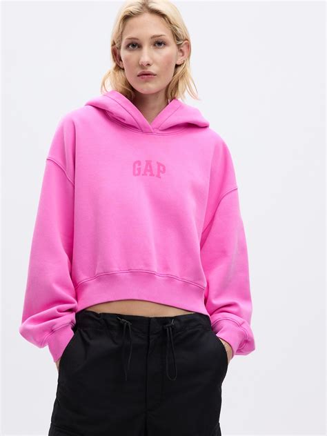 PROJECT GAP Arch Logo Cropped Hoodie | Gap