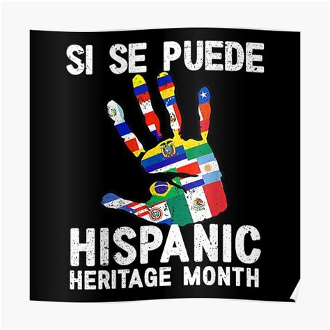 "National Hispanic Heritage Month Kids Si Se Puede" Poster for Sale by Lilliehawkins | Redbubble