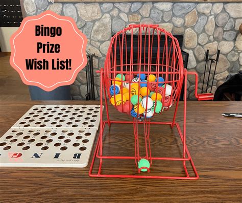 Bingo Prize Wish List - East Side Elders