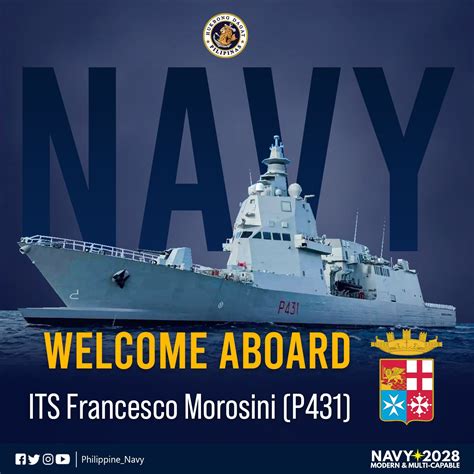 Philippine Navy on Twitter: "WELCOME ABOARD | The @Philippine_Navy welcomes the @ItalianNavy ...