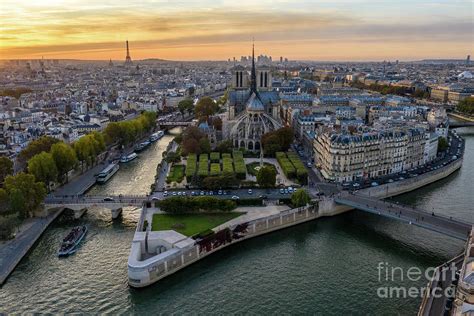 Paris Ile de la cite and Notre Dame Photograph by Mike Reid