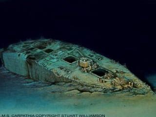 The wreck of the RMS Carpathia the ship that saved Titanic's passengers ...