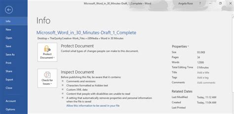 Backstage View Archives - Microsoft Word In 30 Minutes