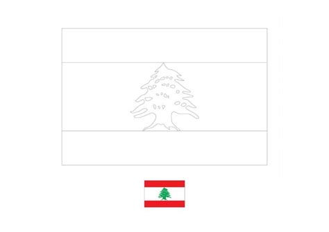 Flag of Lebanon coloring page - Free coloring sheets - coloring1.com