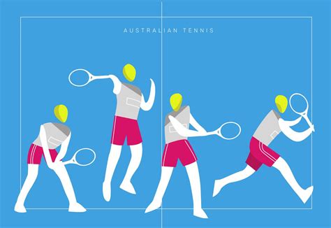 Australian Tennis Logo Mascot Vector Flat Illustration 206254 Vector ...