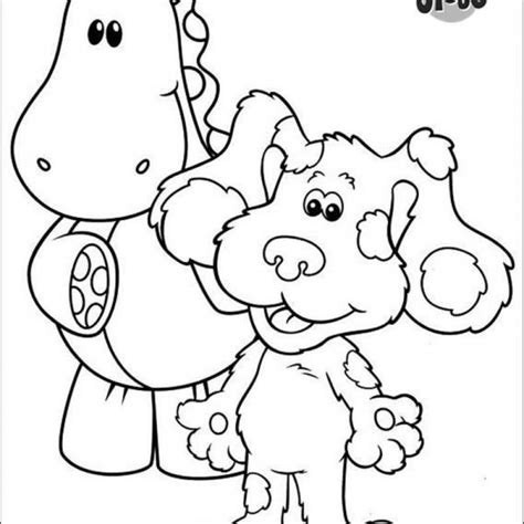 Blue's Clues Coloring Pages Tickety Tock Clock - Free Printable ...