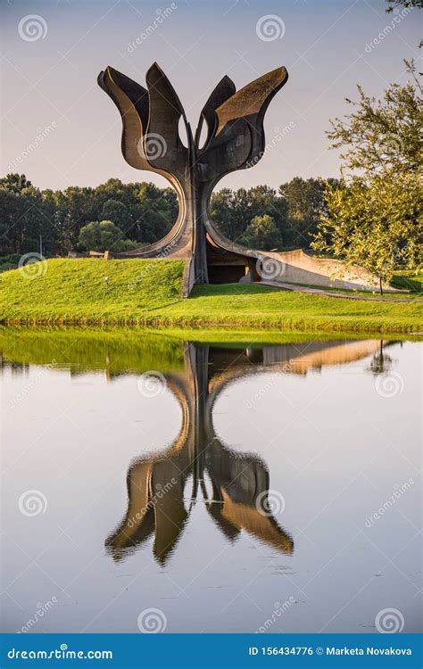 Jasenovac, Croatia - July 14, 2019. Areal of Memorial and Museum of Holocaust Editorial Photo ...