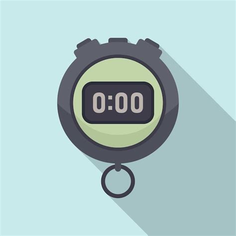 Premium Vector | Alarm stopwatch icon flat vector Stop clock Watch timer
