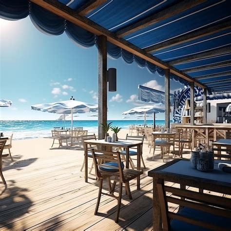 Premium Photo | Beach restaurant