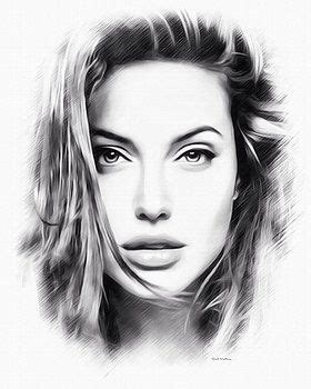 Scott Wallace - Angelina Jolie | Portrait drawing, Portrait sketches, Celebrity drawings