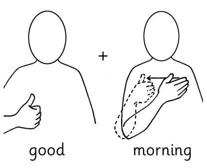 Good Morning Makaton Sign