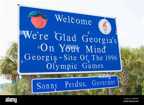 Georgia Welcome Sign High Resolution Stock Photography and Images - Alamy