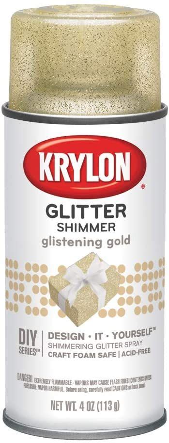 Amazon.com: Krylon I00401 Glitter Aerosol Spray, Glistening Gold: Home Improvement | Glitter ...