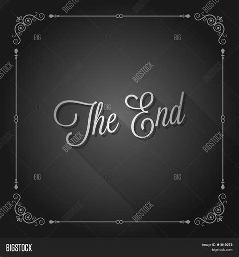 End Sign Movie Ending Vector & Photo (Free Trial) | Bigstock