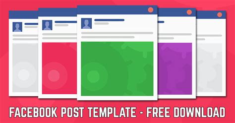 Facebook Post Template 2018 | Free Facebook Post Template Download