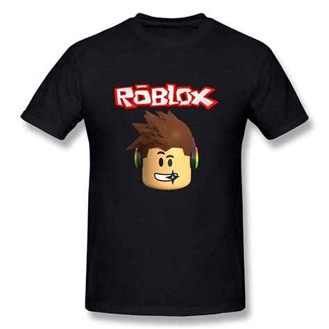 Sanguolun S Classic T Shirt Roblox Character Head Video Game Graphic Black | Zelite