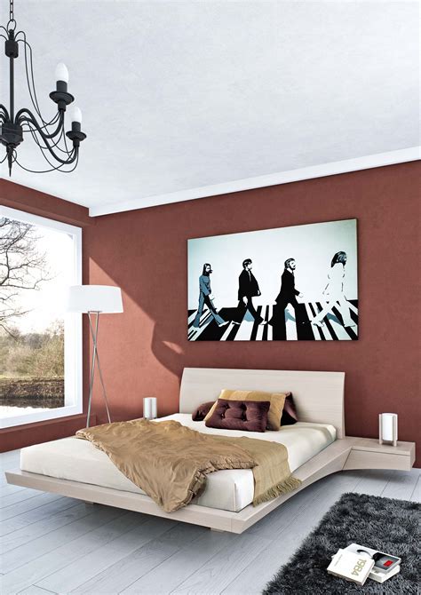 Modern Bedroom Paint Colors | Modern bedroom decor, Red bedroom walls, Contemporary bedroom