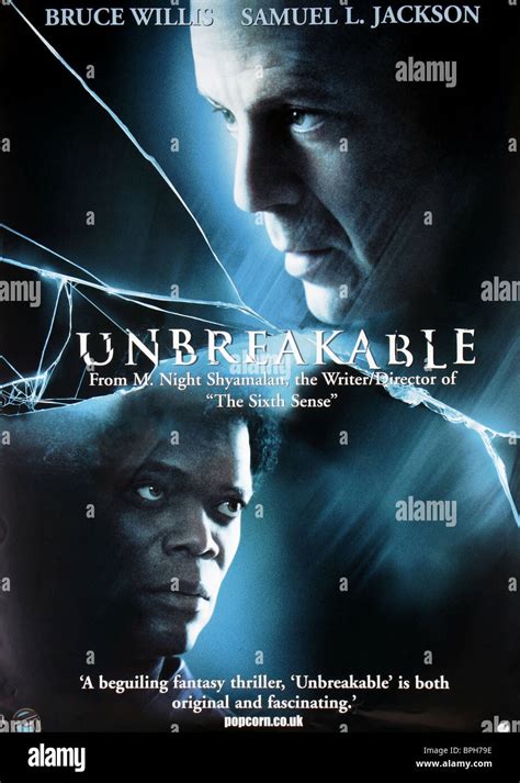 SAMUEL L. JACKSON & BRUCE WILLIS POSTER UNBREAKABLE (2000 Stock Photo ...