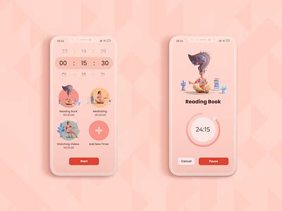 Timer App by Muhammad Zege Zain on Dribbble