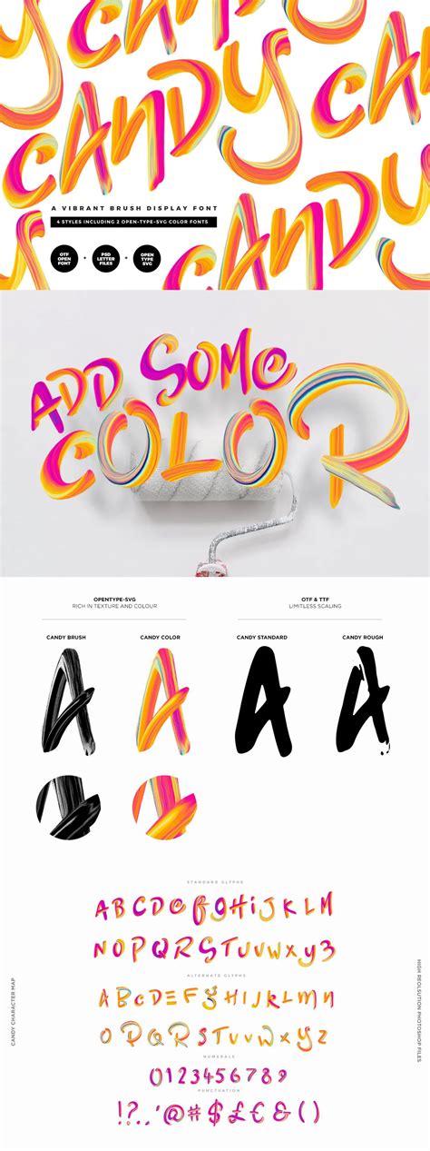 Candy Color Font Branding Design, Logo Design, Graphic Design, Dating ...