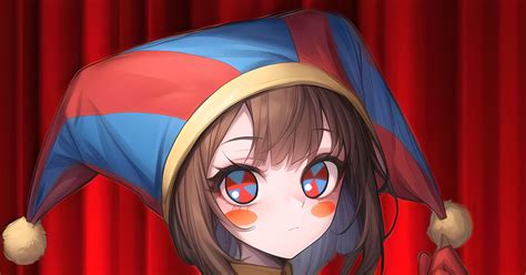 StableDiffusion, girl, clown / Pomni, Amazing Digital Circus - pixiv