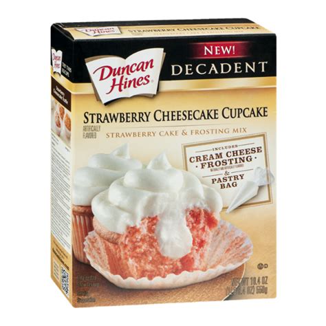 Duncan Hines Decadent Strawberry Cake & Frosting Mix Strawberry Cheesecake Cupcake Reviews 2019