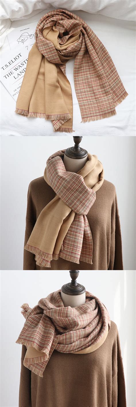 Versatile Plaid Scarf - ApolloBox