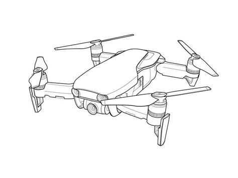 Drones Illustration | Drone drawing, Drone illustration, Drone sketch