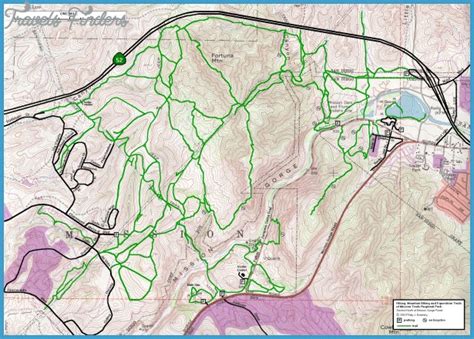 Palm Springs Hiking Trails Map - TravelsFinders.Com