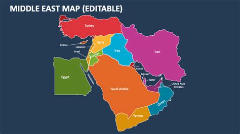 Middle East Map PowerPoint Presentation Slides - PPT Template