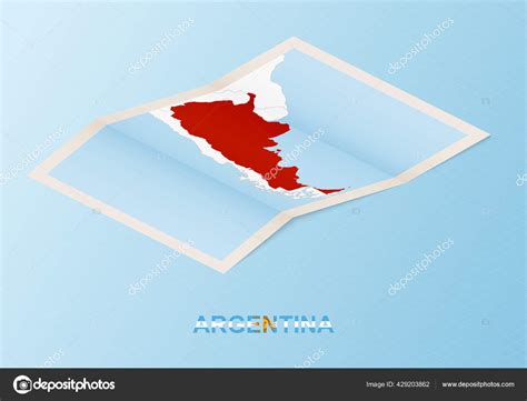 Folded Paper Map Argentina Neighboring Countries Isometric Style Stock Vector Image by ©boldg ...