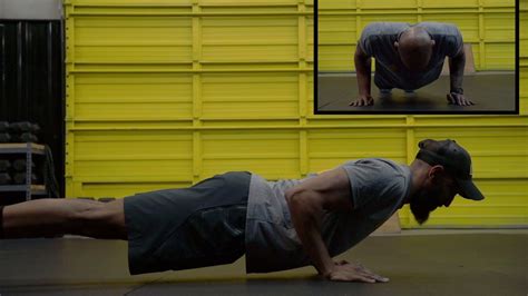 Isometric push-up holds - YouTube