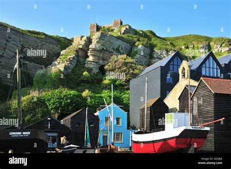 Hastings Beach East Sussex UK Stock Photo - Alamy