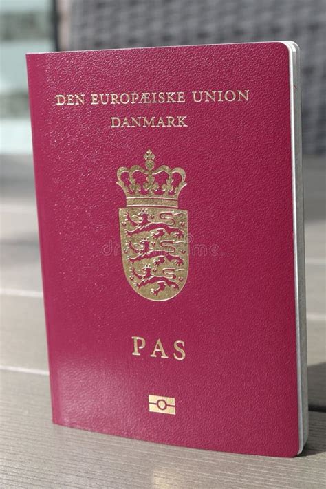 Danish Passport. Biometric Passport. International Id for Danish Citizen Stock Photo - Image of ...