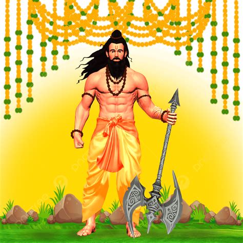 Happy Parshuram Jayanti Lord With Parsa Design, Parshuram Jayanti, Parshuram Jayanti 2023 ...