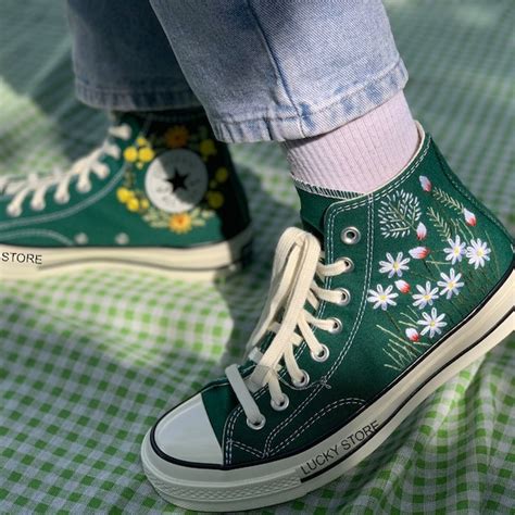 Floral Converse - Etsy