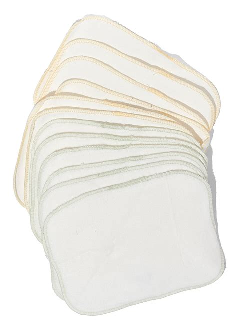 Jessica Loves: Organic Brushed Cotton Wash Cloth - Pack of 12 - California Baby Official Site