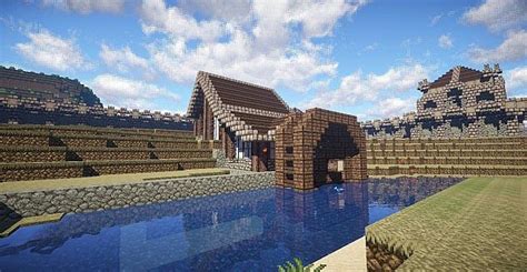 Medieval Water Mill Minecraft Project