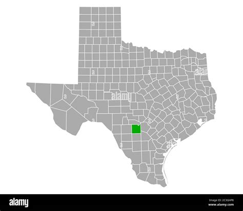 Map of Medina in Texas Stock Photo - Alamy