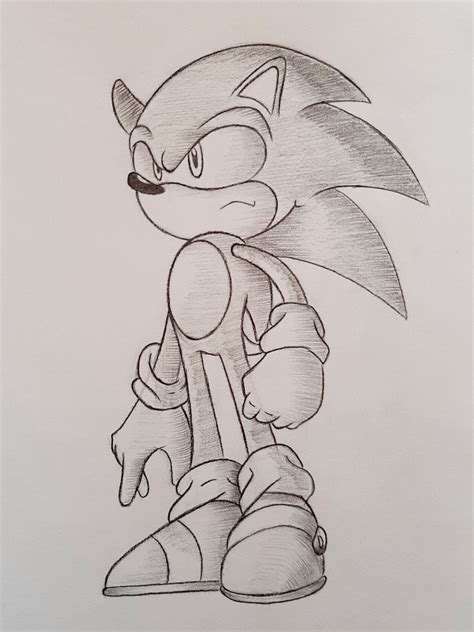 Sonic Pencil Drawing