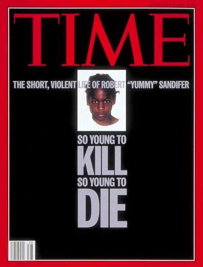 TIME Magazine Cover: Robert (Yummy) Sandifer - Sep. 19, 1994 - Crime - Violence - Murder