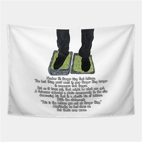 Burger King Foot Lettuce Meme - Memes - Tapestry | TeePublic