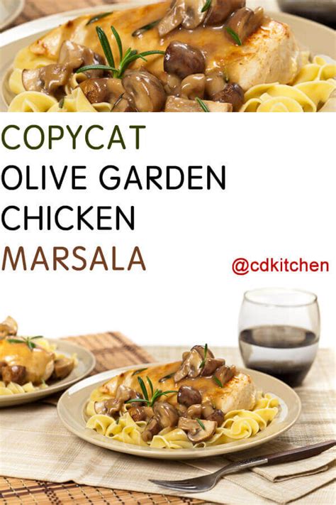 Copycat Olive Garden Chicken Marsala Recipe | CDKitchen.com