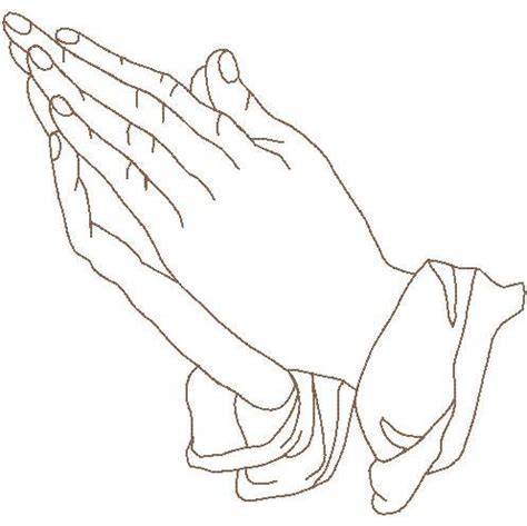 Praying Hands Outline - Tiedemann-Bevs